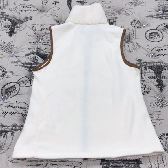 Chaps Faux Shearling Mockneck Vest - Picture 8 of 9